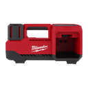 This is an image of a red Milwaukee M18 battery charger available at Kennedys Welding Supplies in Derwent Park, TAS, offering tool shop and power tool repairs