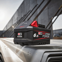 This is an image of a Milwaukee M18 REDLITHIUM FORGE 6.0Ah battery pack for power tools, offered by Kennedys Welding Supplies in Derwent Park TAS, specializing in tool shop, laser cutting, and power tool repairs.