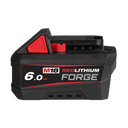 This is an image of a Milwaukee M18 RedLithium Forge 6.0Ah battery pack, offered by Kennedys Welding Supplies in Derwent Park, TAS, specializing in welding tools, laser cutting, and power tool repairs.