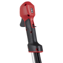 This is an image of a red and black power tool handle, featured by Kennedys Welding Supplies in Derwent Park, TAS, specializing in tool shop and power tool repairs