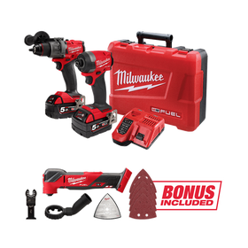 (d.)MILWAUKEE M18 FUEL 2 PCE POWER PACK 2AA3B C/W BONUS M18FMT-0 - M18FPP2AA3B502C