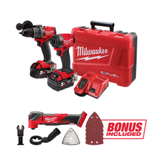 (d.)MILWAUKEE M18 FUEL 2 PCE POWER PACK 2AA3B C/W BONUS M18FMT-0 - M18FPP2AA3B502C