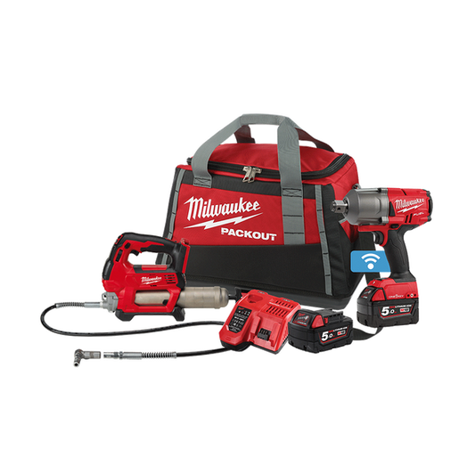 MILWAUKEE M18 FUEL 2PCE KIT (M18GG M18ONEFHIWF34) - M18FPP2F2-502P
