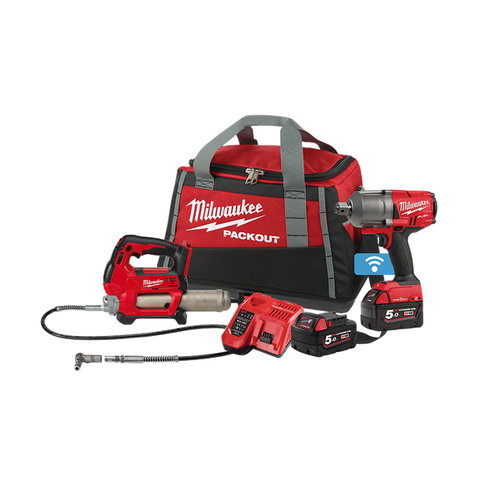 MILWAUKEE M18 FUEL 2PCE KIT (M18GG M18ONEFHIWF34) - M18FPP2F2-502P