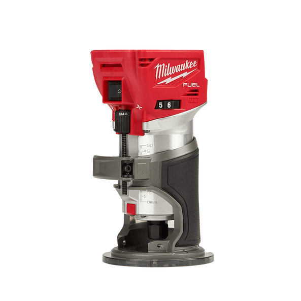 This is an image of Milwaukee M18 FUEL cordless router tool available at Kennedys Welding Supplies in Derwent Park, TAS offering tool shop and power tool repairs.
