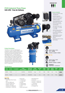 This is an image of PV25 Industrial Three Phase air compressor brochure by Kennedys Welding Supplies in Derwent Park TAS, offering tool shop and welding services