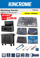 KINCROME 402PCE CONTOUR WORKSHOP KIT BLACK