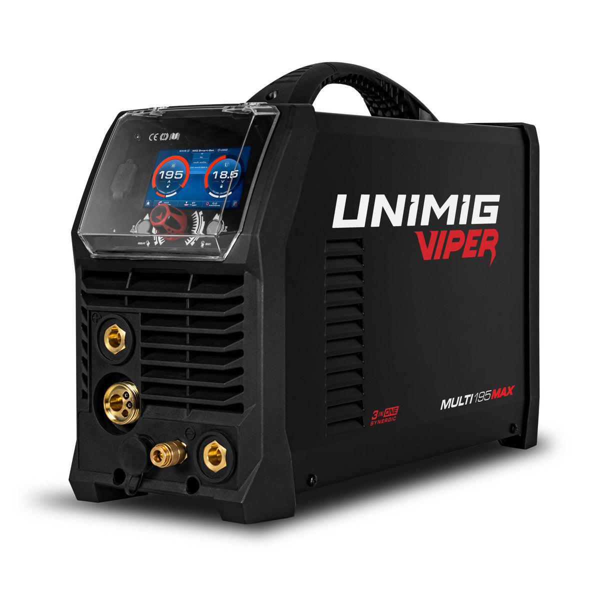 This is an image of Unimig Viper Multi 195 Max welder featured by Kennedys Welding Supplies in Derwent Park TAS