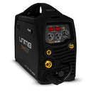 This is an image of a black Unimig Razor 205 MIG TIG Stick welder with digital display by Kennedys Welding Supplies in Derwent Park TAS