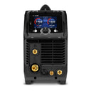 This is an image of a black MIG welder with digital display showing 142A and 18.5V, offered by Kennedys Welding Supplies in Derwent Park TAS, specializing in Tool Shop, Laser Cutting, and Welding Specialists.