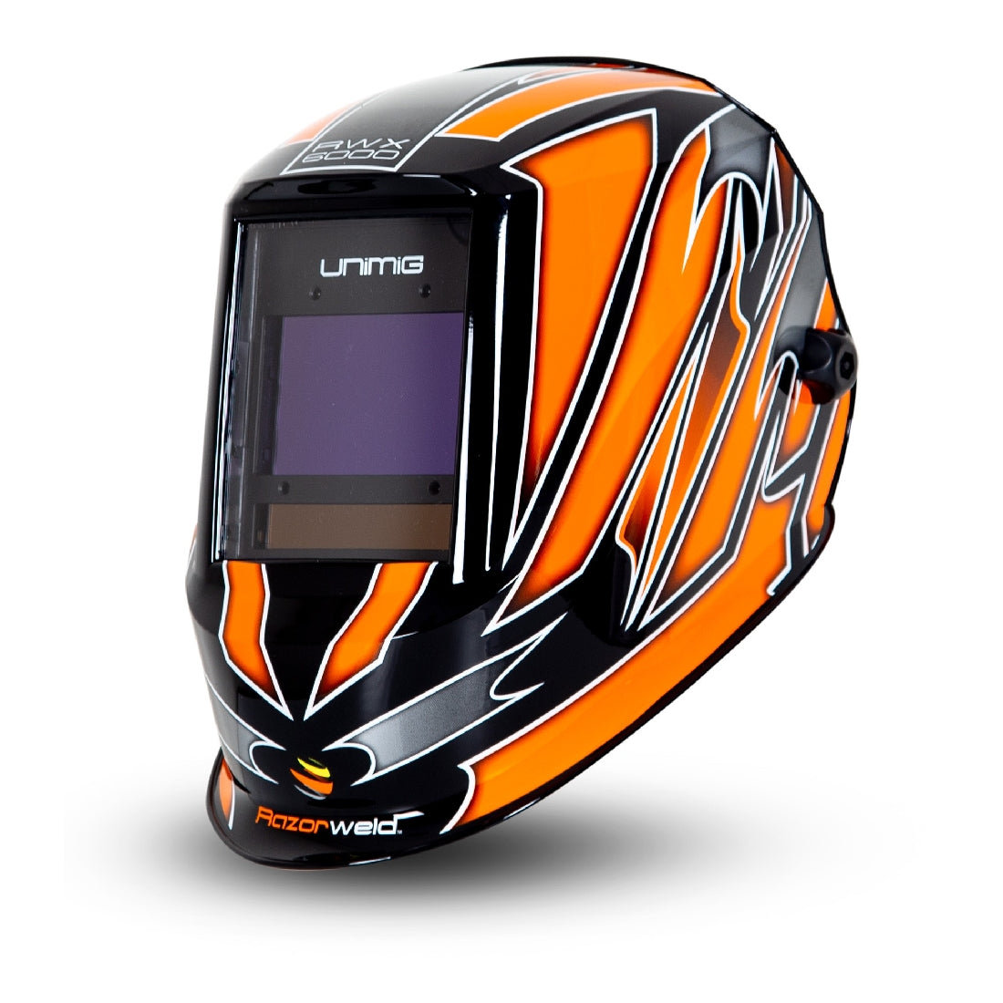 UNIMIG ORANGE RAZOR WELDING HELMET