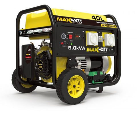 MAXWATT 9KVA 7500W PETROL ELECTRIC START GENERATOR